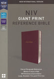 NIV, Reference Bible, Giant Print Burgundy