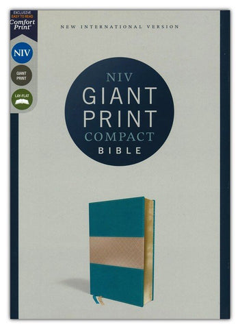 NIV Giant-Print Compact Bible Teal