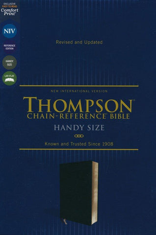NIV Handy-Size Thompson-Chain Reference Bible Black