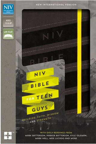 NIV Bible For Teen Guys (Imitation Leather, Charcoal) [SALE ITEM]