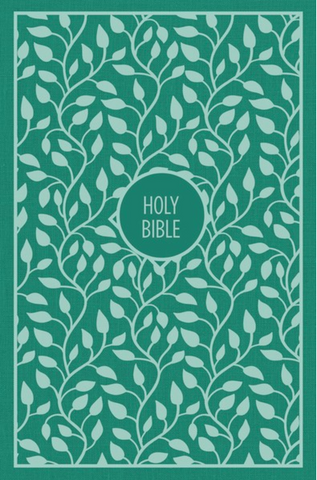 KJV Thinline Large Print Bible (Cloth-Over-Board, Green)
