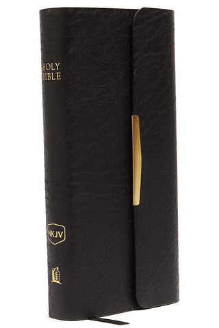 NKJV Classic Checkbook Bible Black