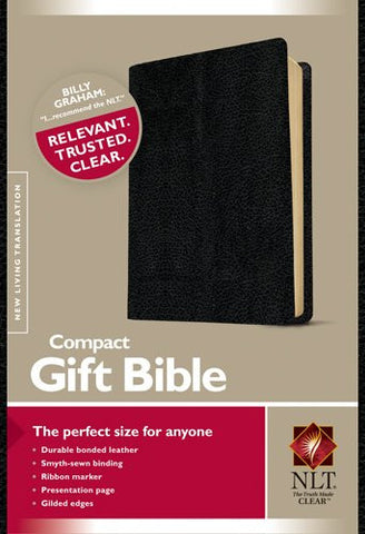 NLT Compact Gift Bible (Bonded Leather, Black)