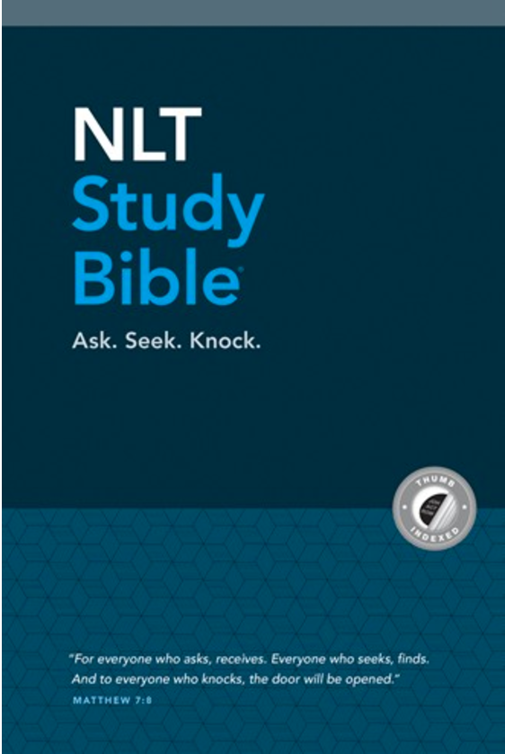 NLT Study Bible (Hardcover, Indexed, Blue Fabric)