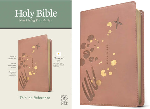 NLT Thinline Reference Bible, Filament Enabled Edition Pink