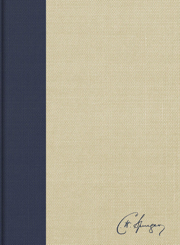 KJV Spurgeon Study Bible (Cloth-over-Board, Navy/Tan)