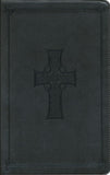 ESV Thinline Charcoal With Celtic Cross Design