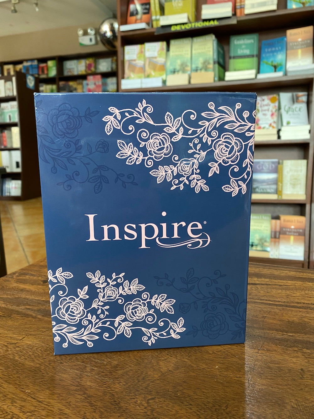 NLT Inspire Bible  (Hardcover LeatherLike, Navy)