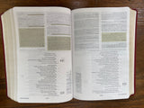 ESV Personal Size Study Bible crimson with cross design