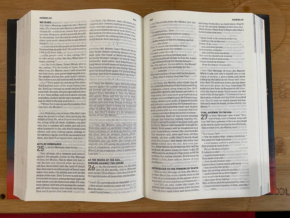 The Message Devotional Bible, Hardcover