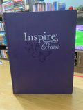 NLT Inspire PRAISE Bible (LeatherLike, Hardcover, Purple)
