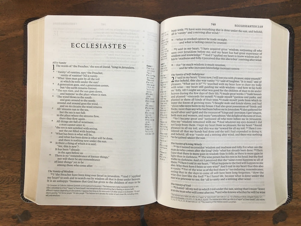 ESV Personal Reference Bible, TruTone, Deep Brown/Tan