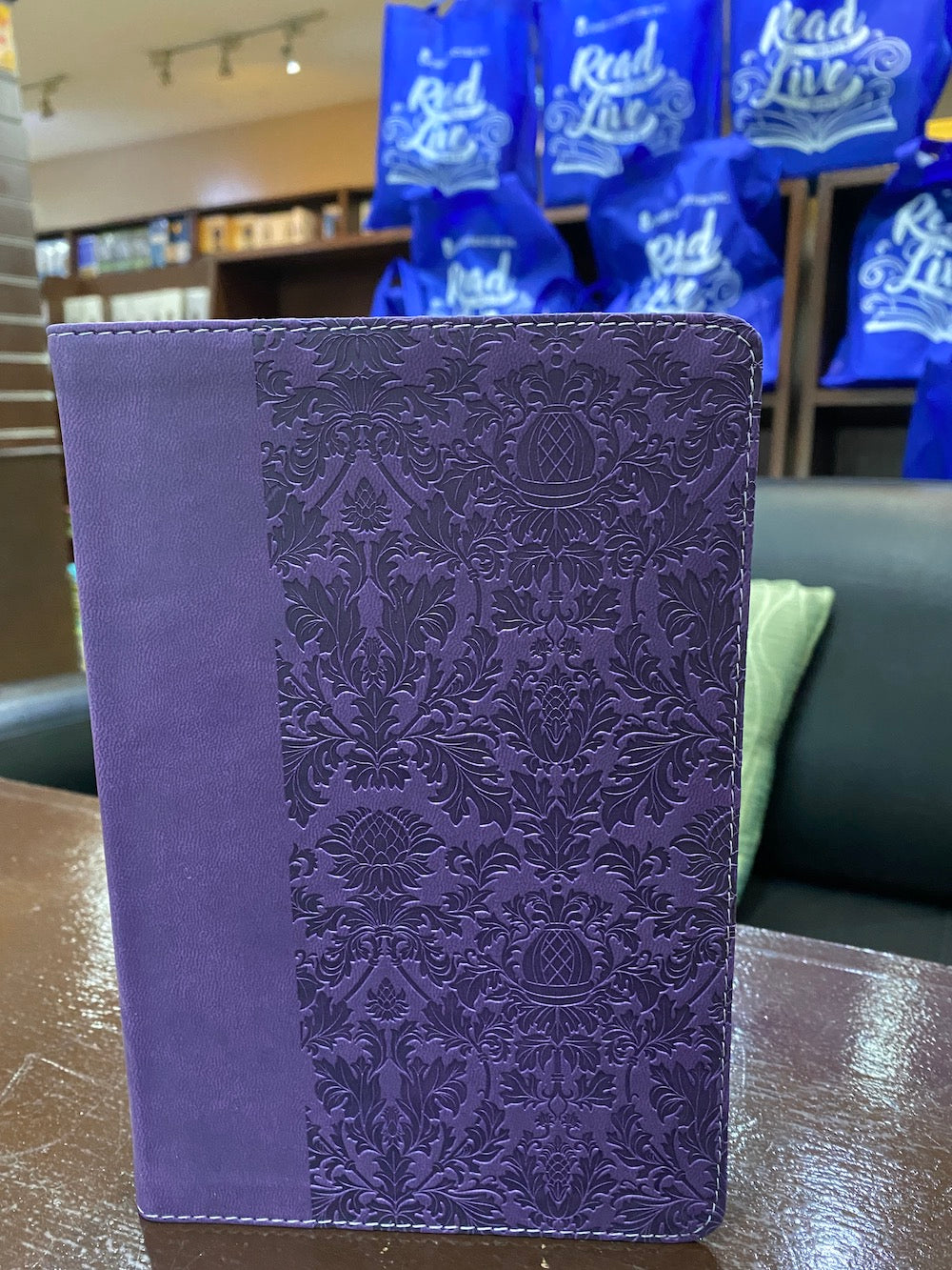 KJV Large Print Personal Size Reference Bible Purple Leathertouch Red Letter