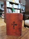 ESV Compact Bible (Imitation Leather, TruTone, Walnut, Weathered Cross Design)