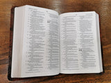 ESV Compact Bible (Imitation Leather, TruTone, Walnut, Weathered Cross Design)