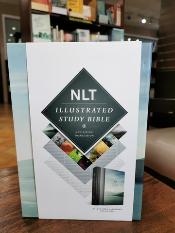 NLT Illustrated Study Bible Deluxe Linen Edition (Hardcover, Gray)