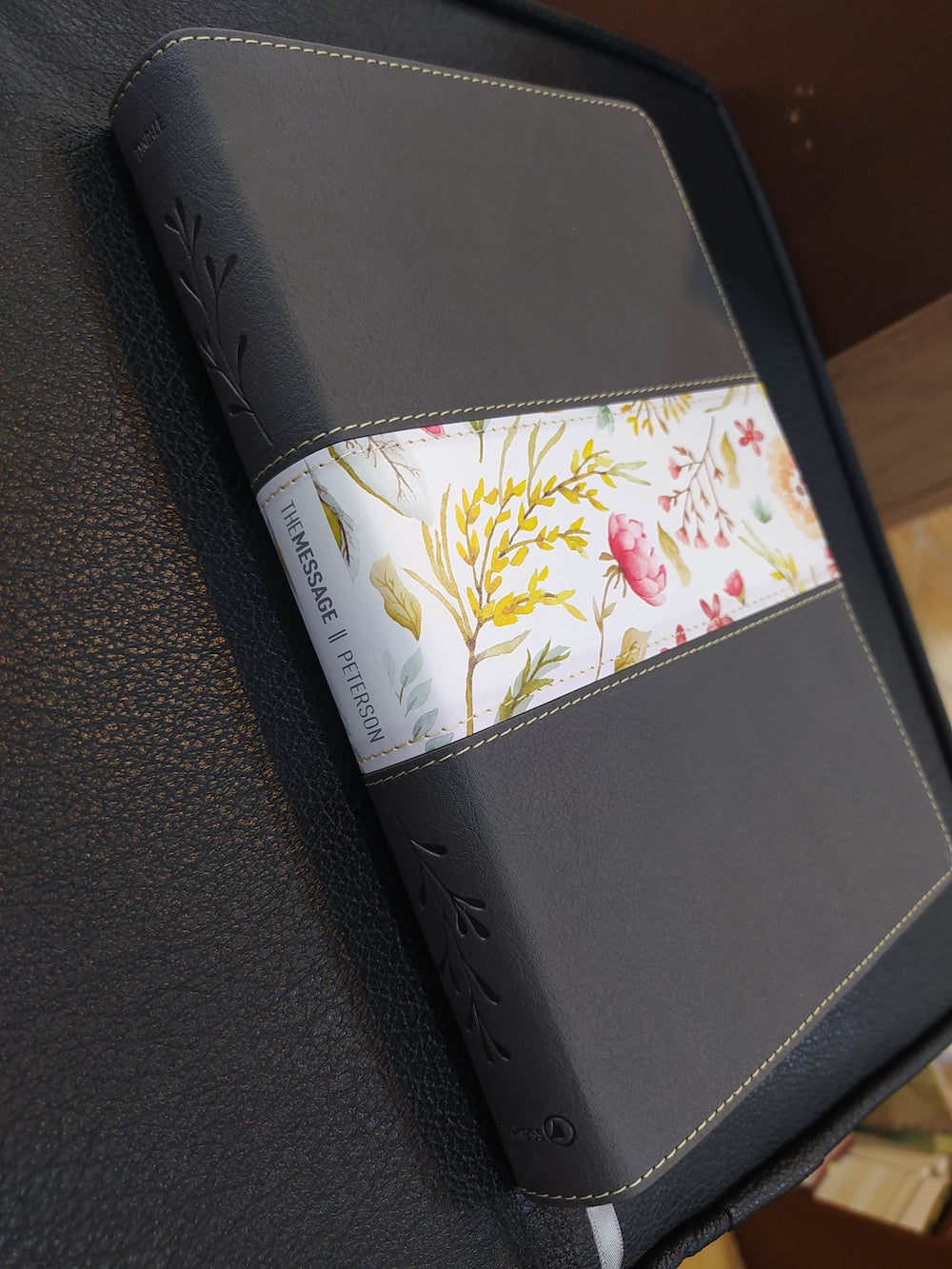 The Message Slimline (Leather-Look, Spring Wildflowers)