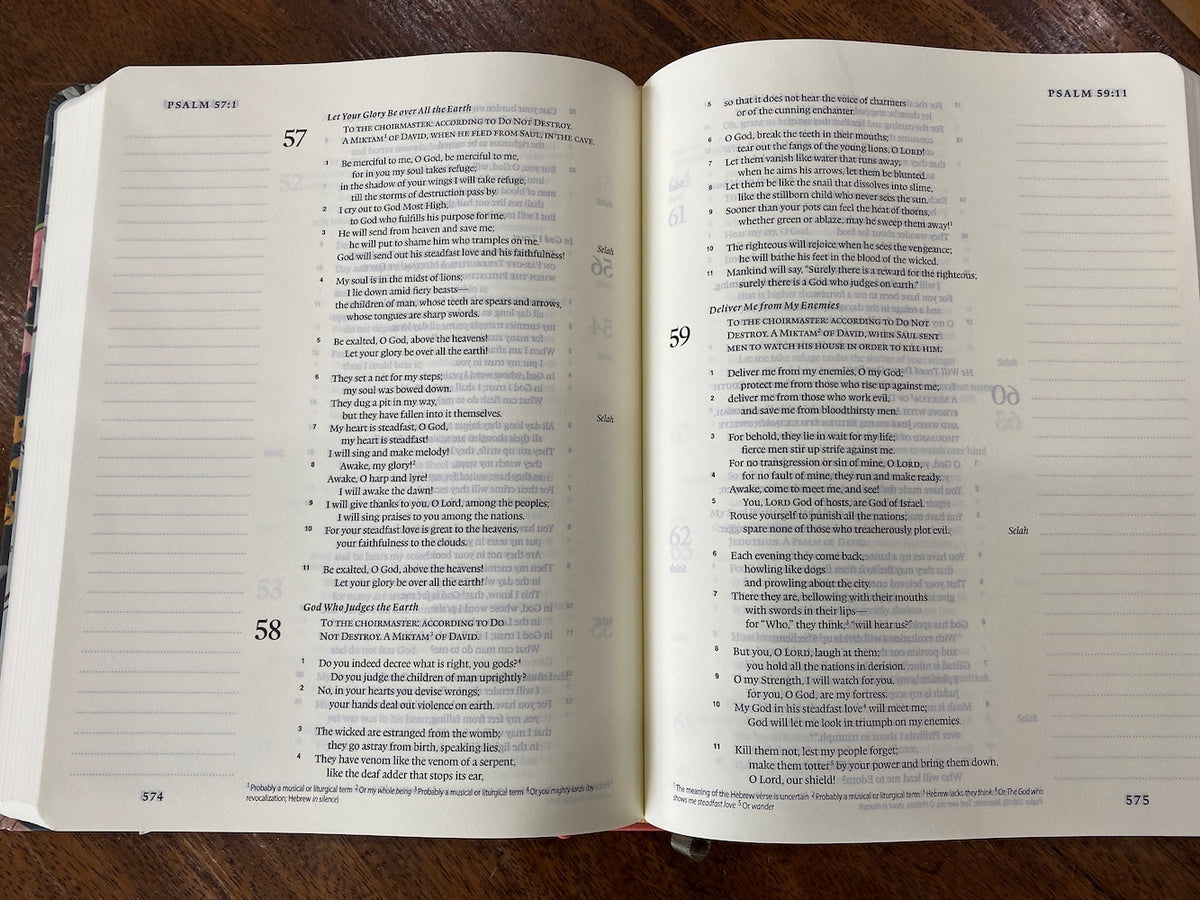 ESV Single Column Journaling Bible, Artist Series (Ruth Chou Simons, Be Transformed)