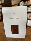 ESV Large Print Compact Bible (TruTone, Brown, Mosaic Cross Design)