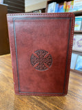 ESV Large Print Compact Bible (TruTone, Brown, Mosaic Cross Design)