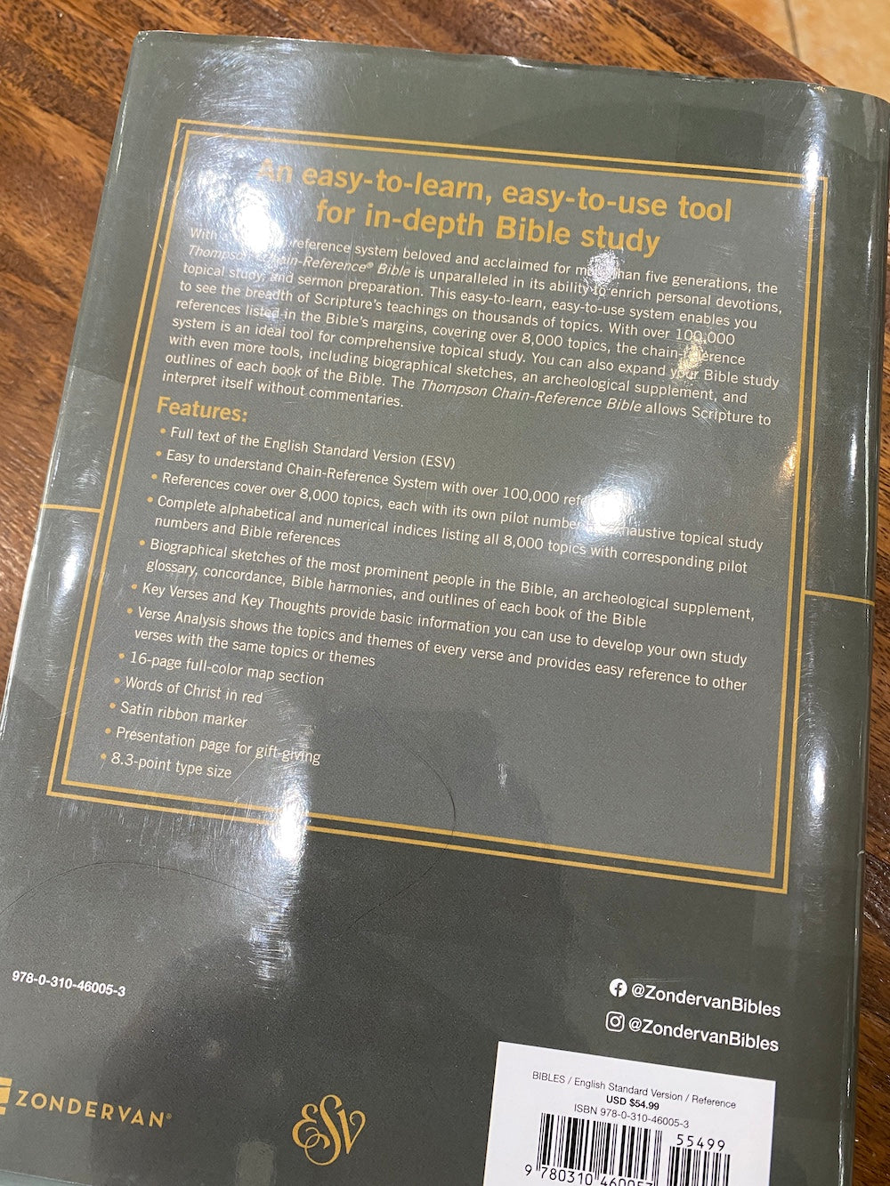 ESV Thompson Chain-Reference Bible, Hardcover