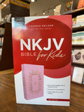 NKJV Holy Bible for Kids, Comfort Print--soft leather-look, pink