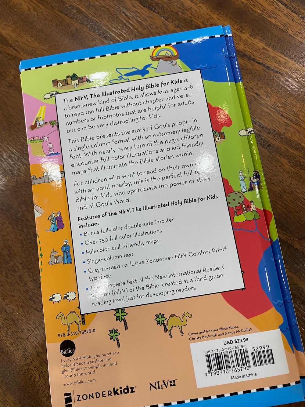 NIrV Illustrated Holy Bible for Kids, hardcover