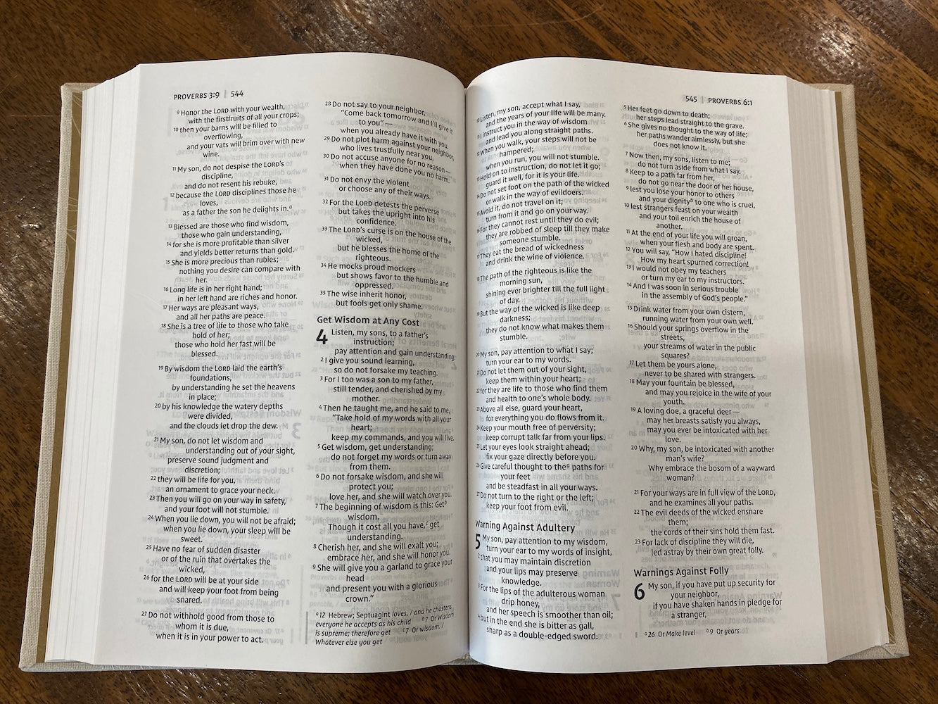 NIV Bride's Bible--cloth over board, cream