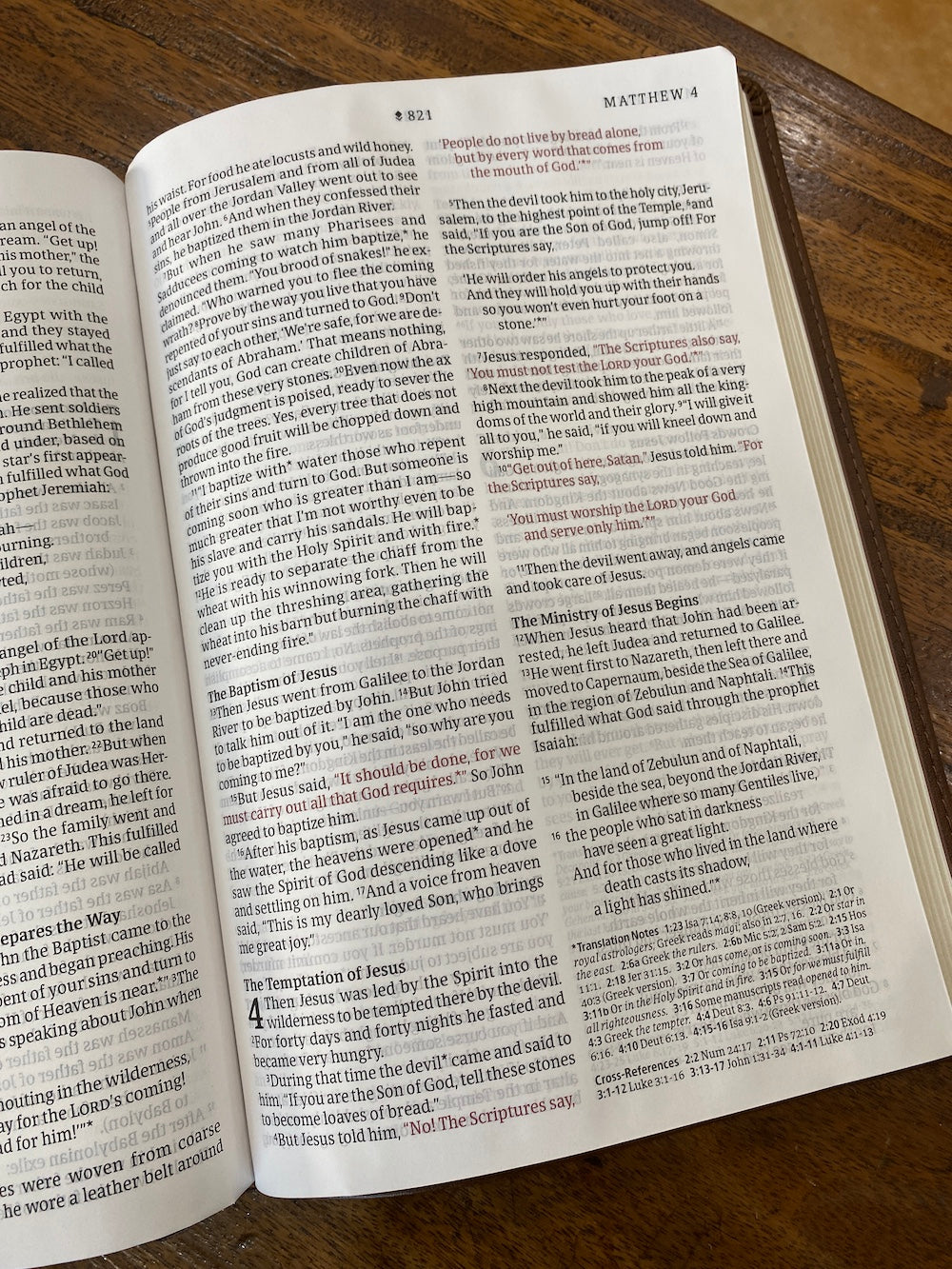 NLT Thinline Reference Bible, Filament Enabled Edition Brown