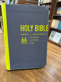 NLT Zips Bible (Paperback, Black/Yellow)