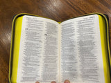 NLT Zips Bible (Paperback, Black/Yellow)