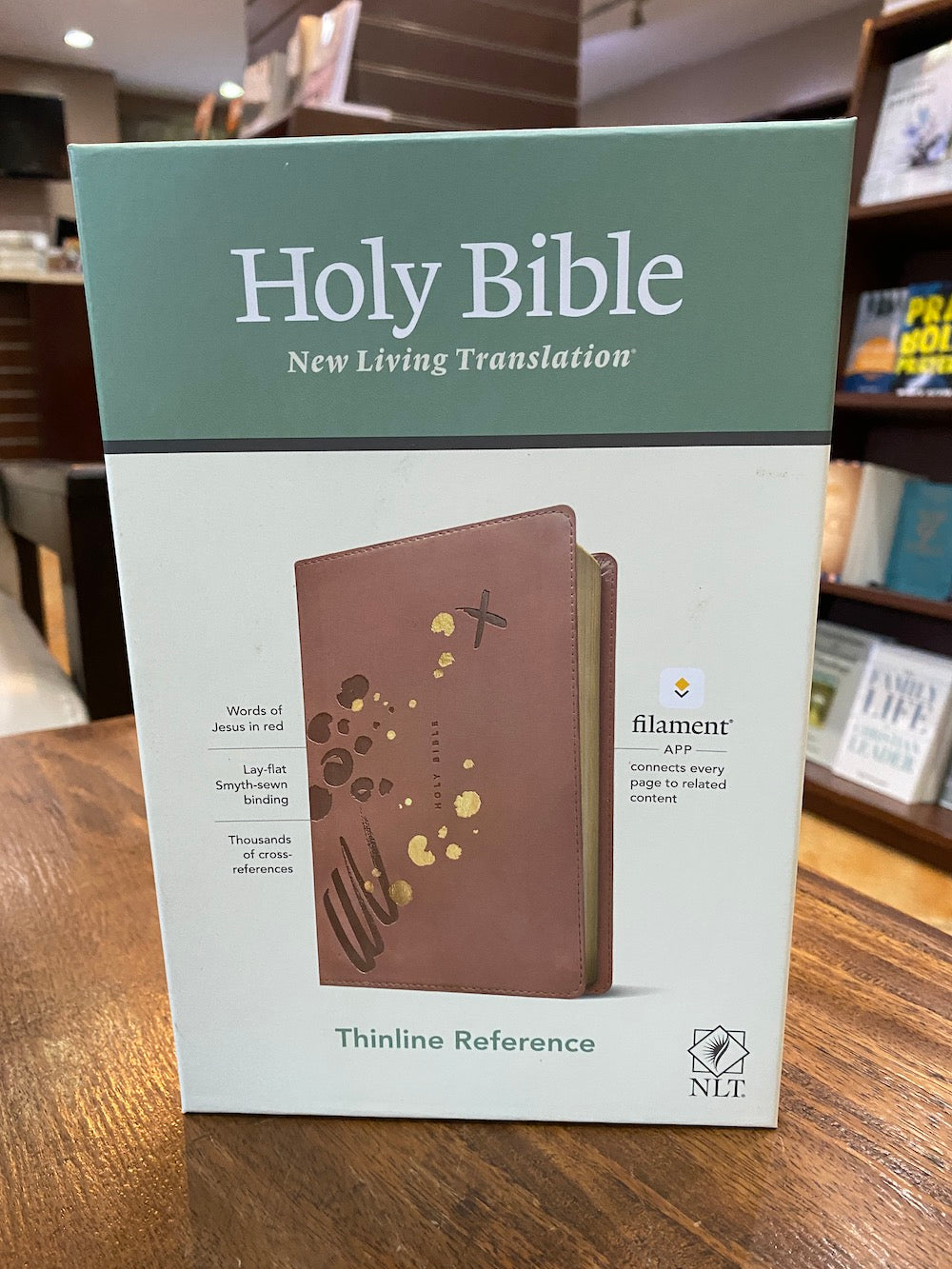 NLT Thinline Reference Bible, Filament Enabled Edition Pink