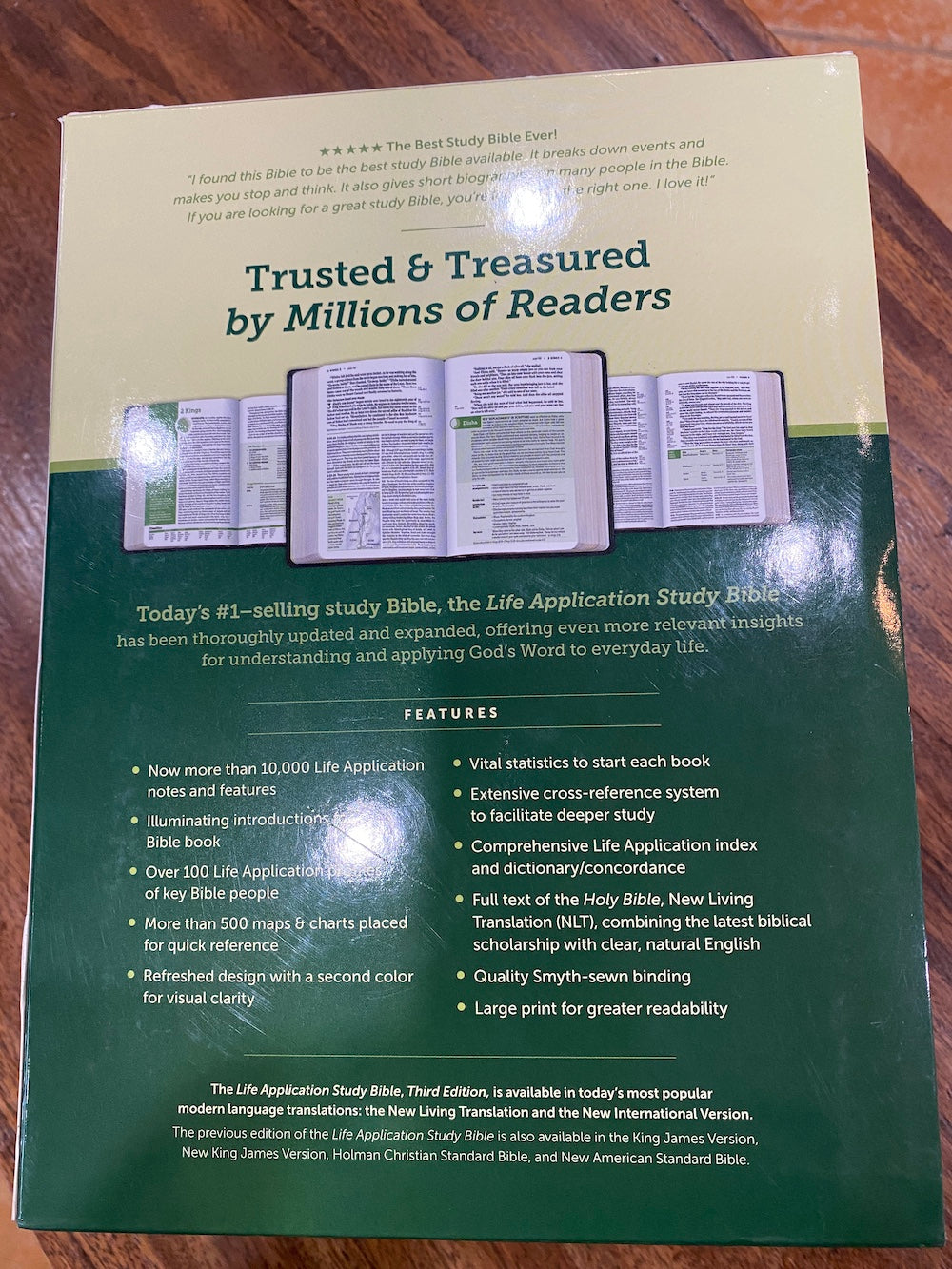 NLT Life Application Large-Print Study Bible, Third Edition--hardcover, red letter