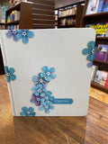 NLT THRIVE Creative Journaling Devotional Bible--hardcover, blue flowers