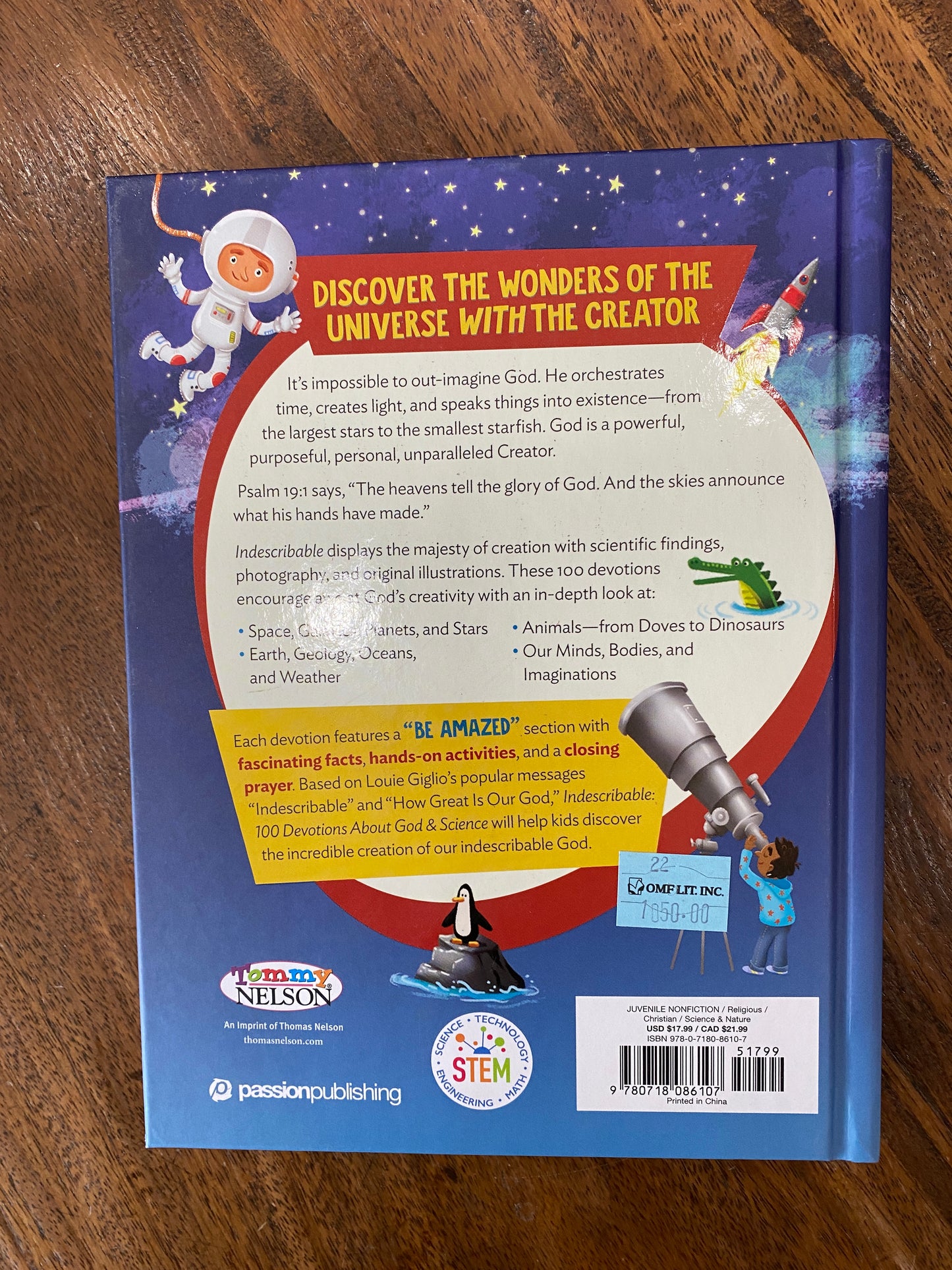 Indescribable: 100 Devotions for Kids About God and Science