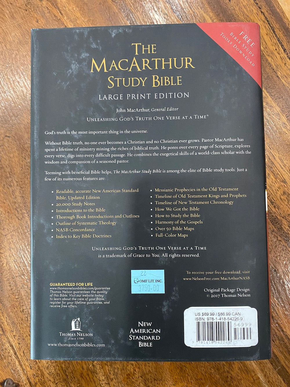NASB MacArthur Study Bible Large Print Hardcover