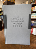 NIV Lucado Encouraging Word Bible, Comfort Print, Gray, Cloth over Board