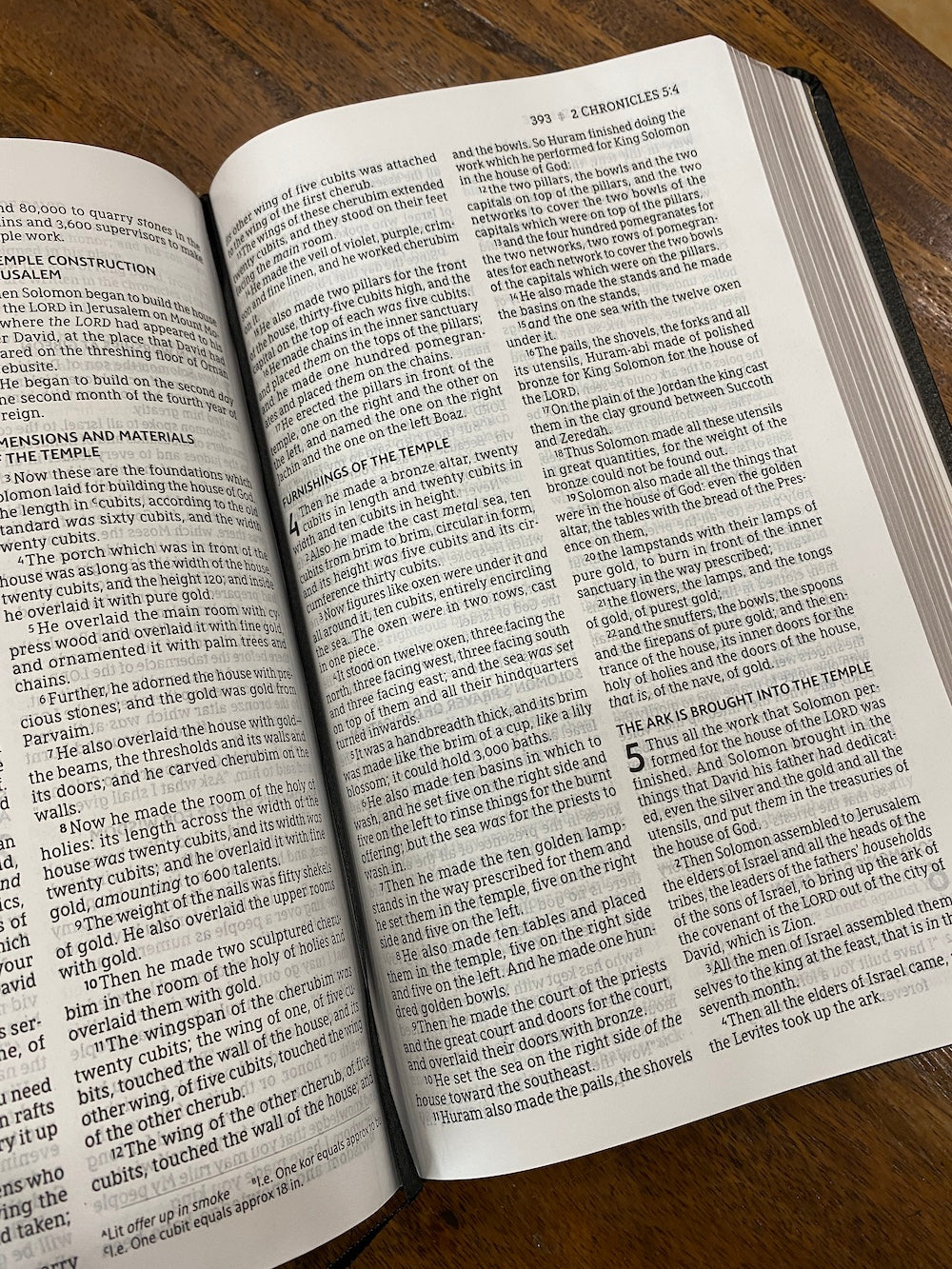 NASB Comfort Print Thinline Bible bonded leather black