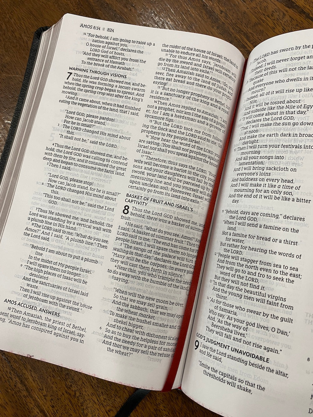 NASB Comfort Print Thinline Bible bonded leather black