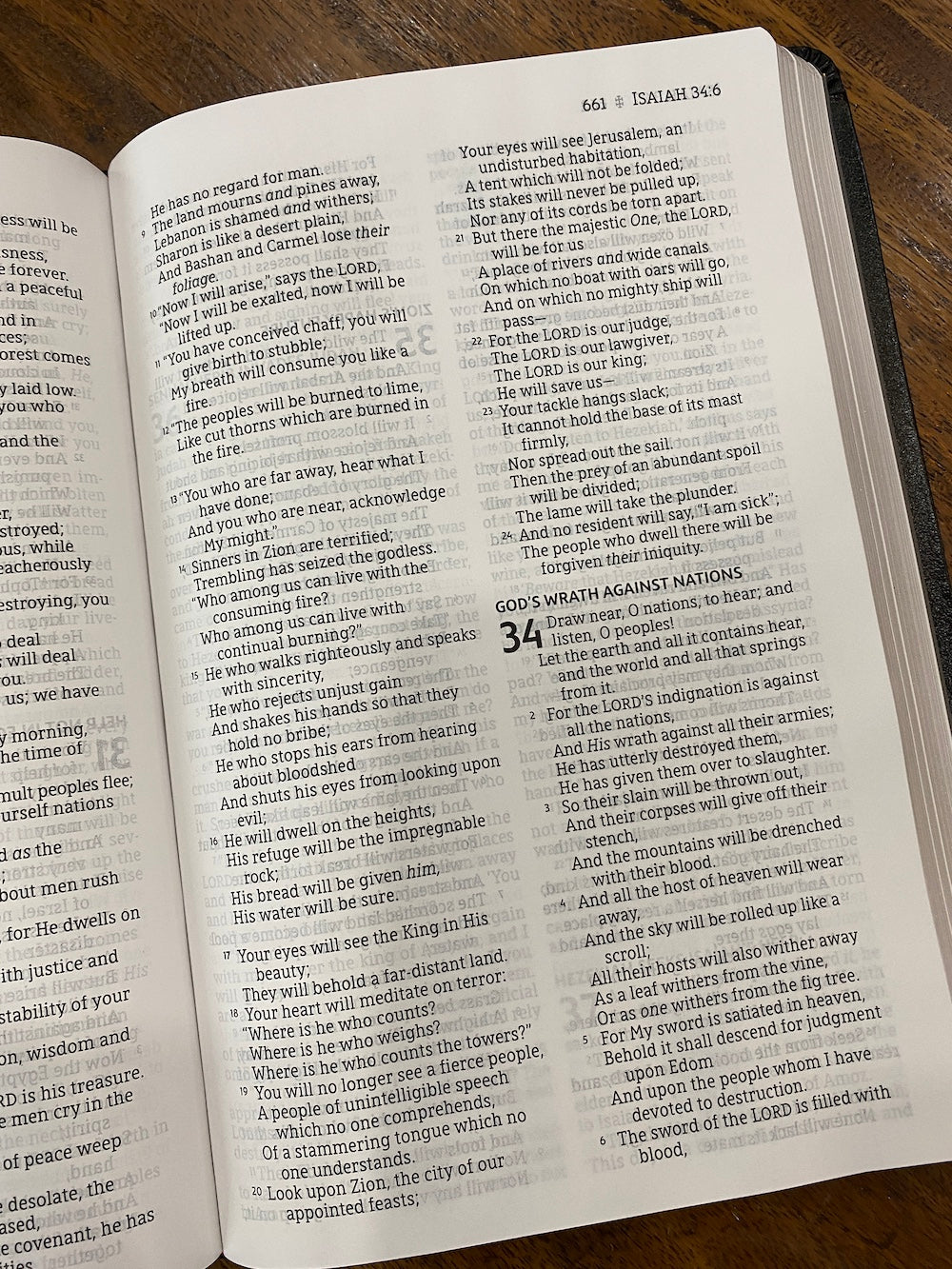 NASB Large-Print Thinline Bible, Red Letter Edition--bonded leather, black
