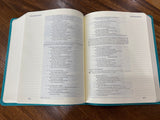 ESV Single Column Journaling Bible (TruTone, Teal, Resplendent Cross Design), soft imitation leather