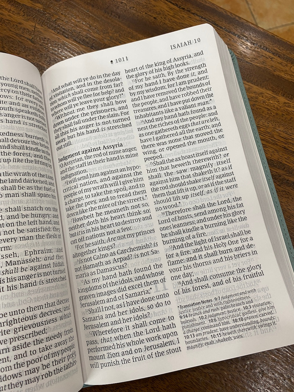 KJV Personal-Size Giant-Print Bible, Filament Enabled Edition--soft leather-look, teal