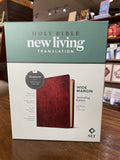 NLT Wide Margin Bible, Filament Enabled Edition--soft leather-look, dark brown