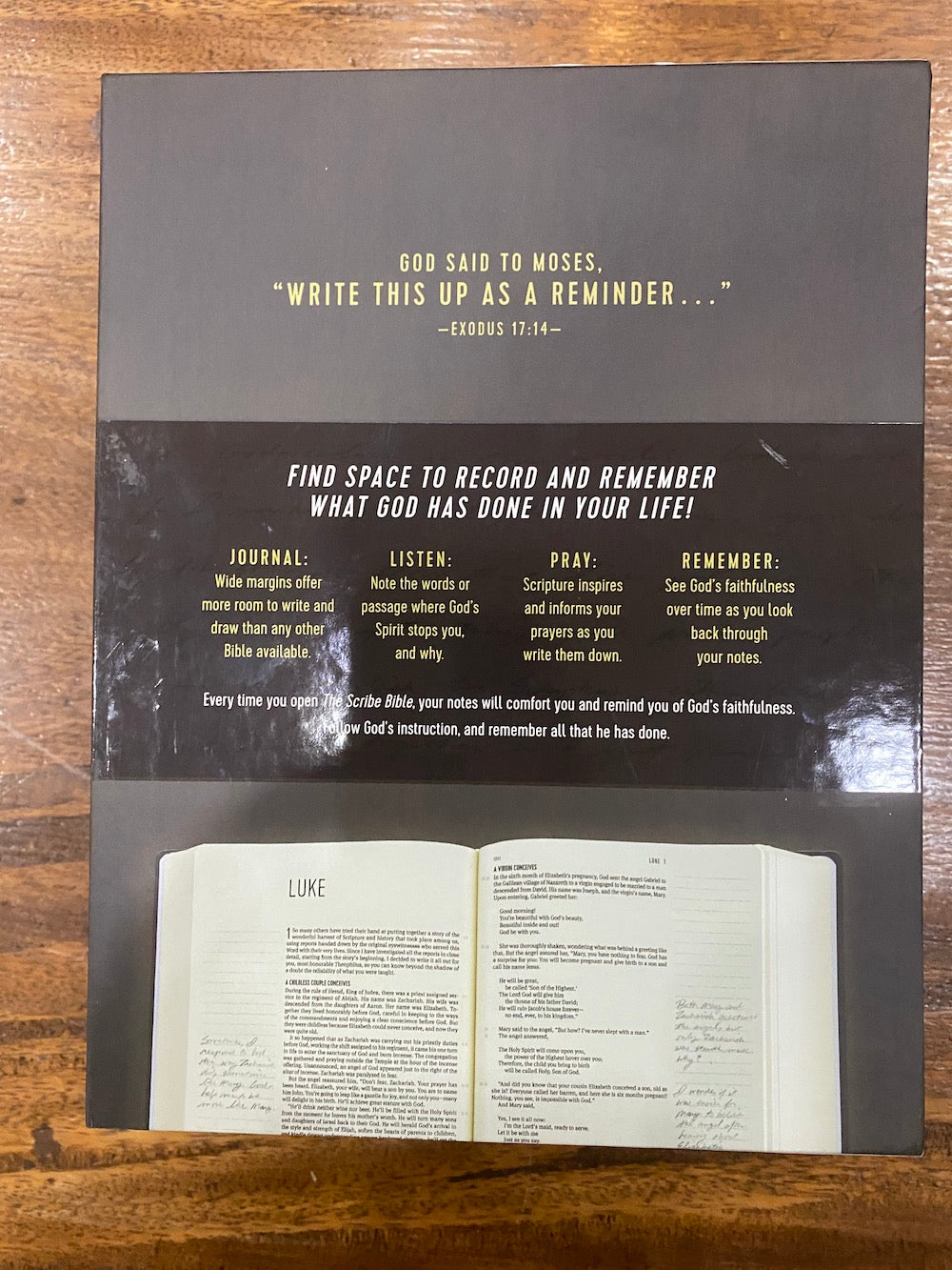 The Message Scribe Bible (Hardcover, Dark Walnut): Featuring The Message by Eugene H. Peterson