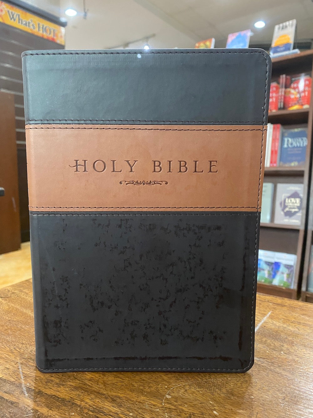 NLT Giant Print Bible (Imitation Leather, Brown/Tan)