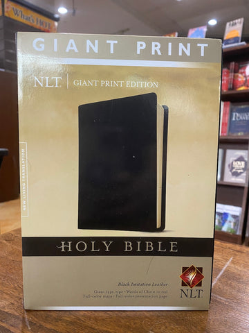 NLT Giant Print Bible (Imitation Leather, Black)