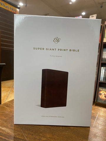 ESV Super Giant Print Bible (Imitation Leather, TruTone, Burgundy)