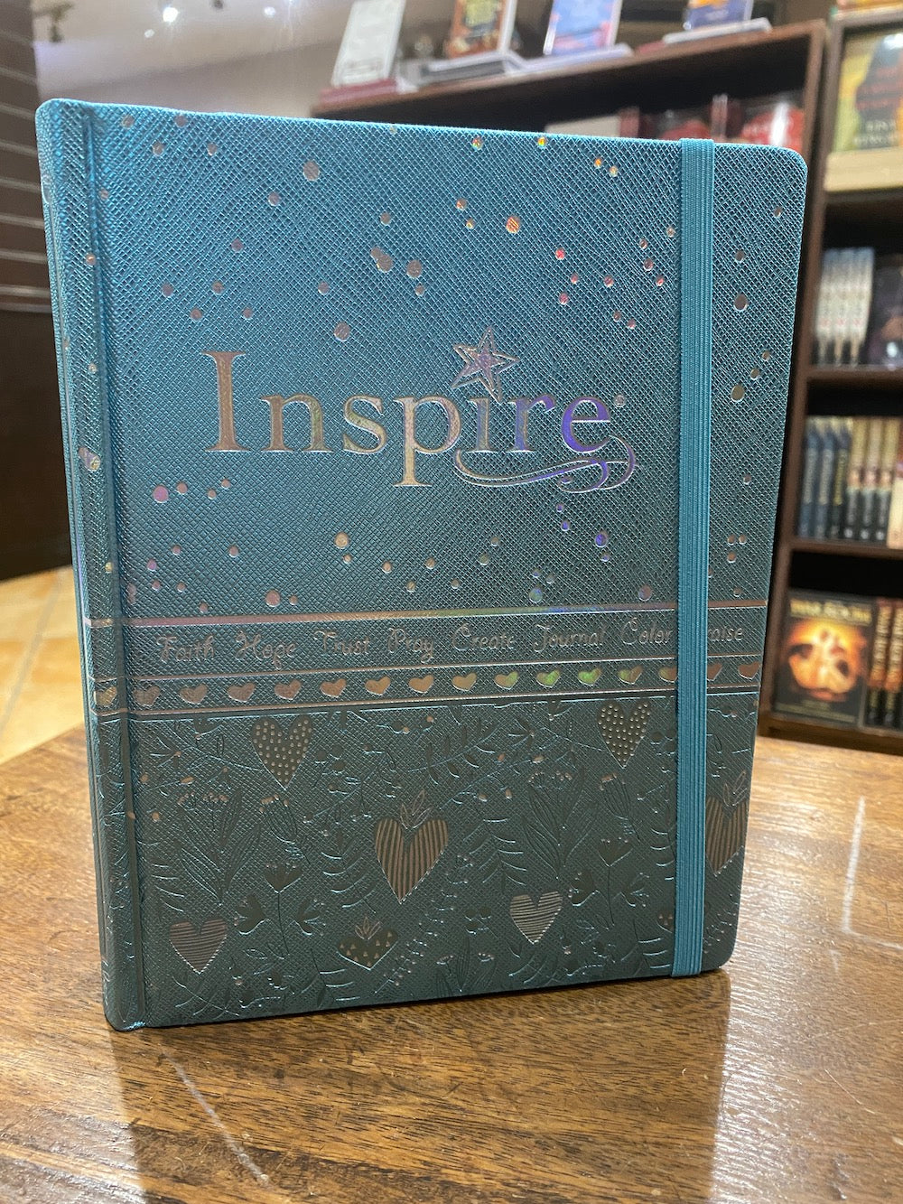 NLT Inspire Bible for Girls (Hardcover LeatherLike, Metallic Blue)