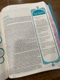 NLT Inspire Bible for Girls (Hardcover LeatherLike, Metallic Blue)
