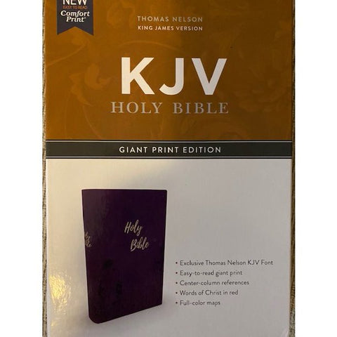 KJV Holy Bible Giant Print Purple Leathersoft (SALE ITEM)